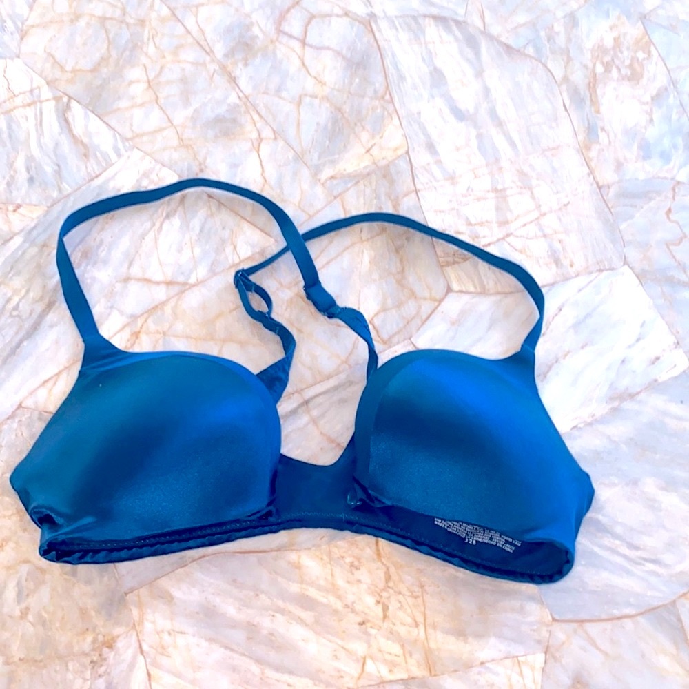 32B Blue Very Sexy So Obsessed Push‎ Up Bra Seamless Soft Racerback